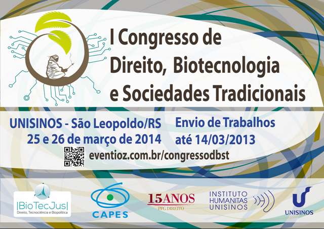 I Congresso Brasileiro de Direito, Biotecnologia e Sociedades Tradicionais