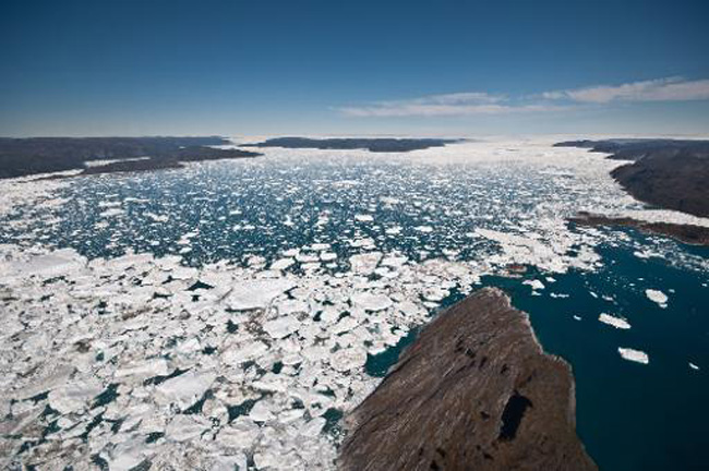 Degelo maior que o previsto na Groenlândia