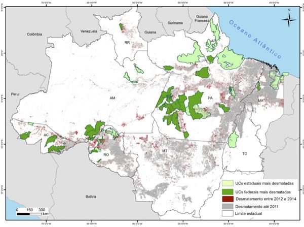 Unidades de Conservação na Amazônia