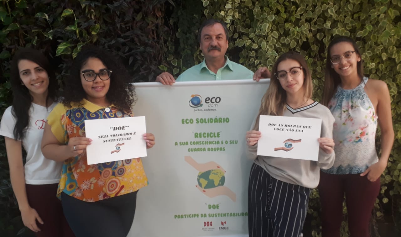 Equipe Somos Ecos promove campanha solidária na Dom Helder e EMGE